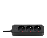 Brennenstuhl Eco-Line - 3 gniazda, 3m czarna - 1126699 - zdjęcie 1